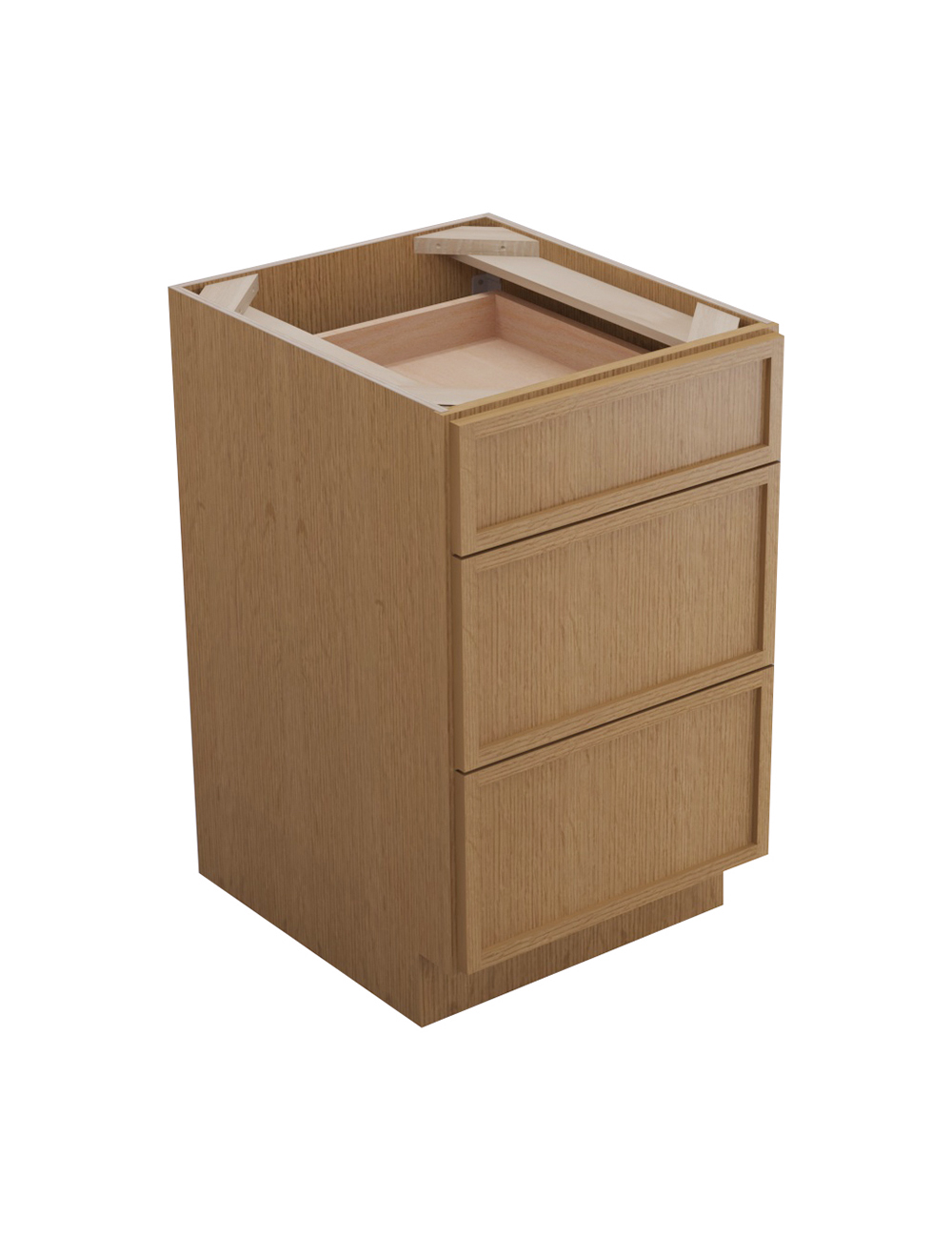 Petit Oak Shaker Db21 Drawer Base Closed