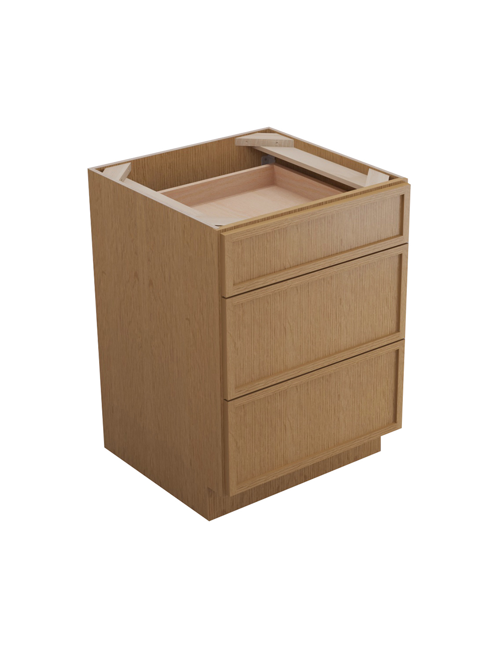 Petit Oak Shaker Db24 Drawer Base Closed
