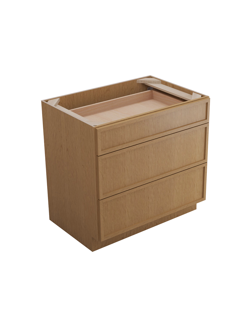 Petit Oak Shaker Db36 Drawer Base Closed
