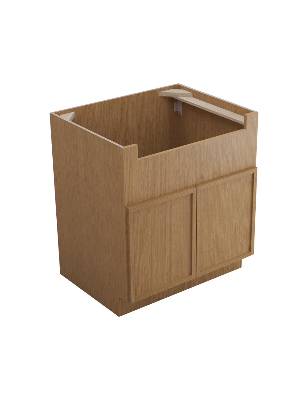Petit Oak Shaker Fsb30b Farm Sink Base Closed