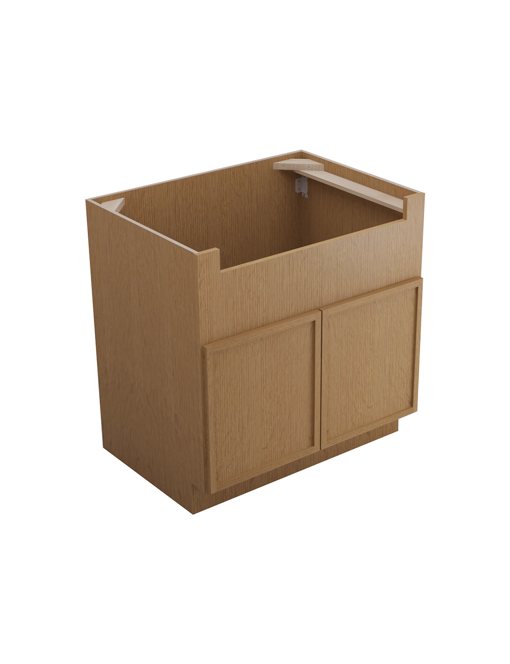 Petit Oak Shaker Fsb33b Farm Sink Base Closed
