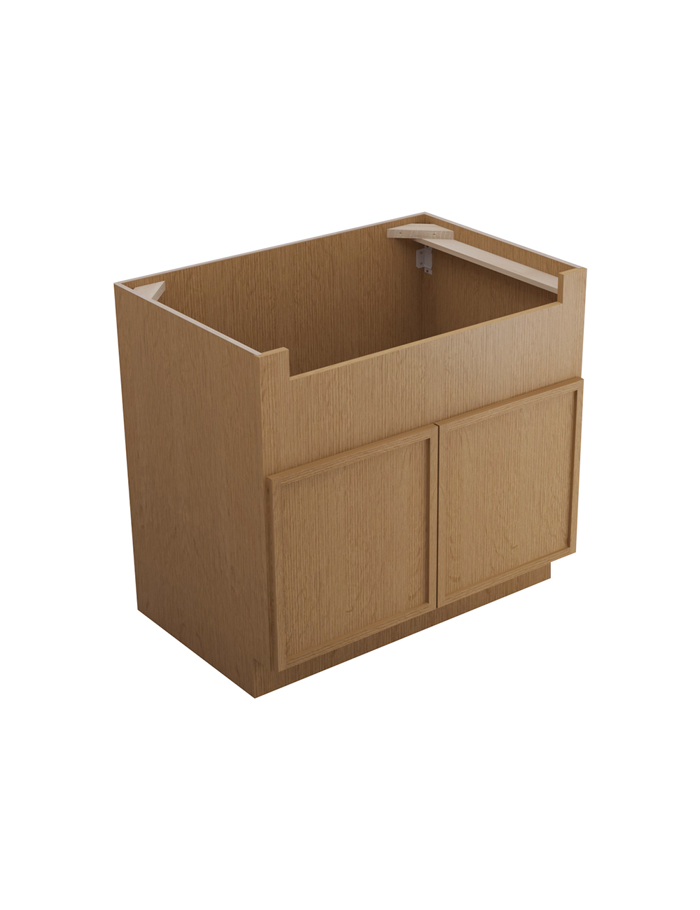 Petit Oak Shaker Fsb36b Farm Sink Base Closed