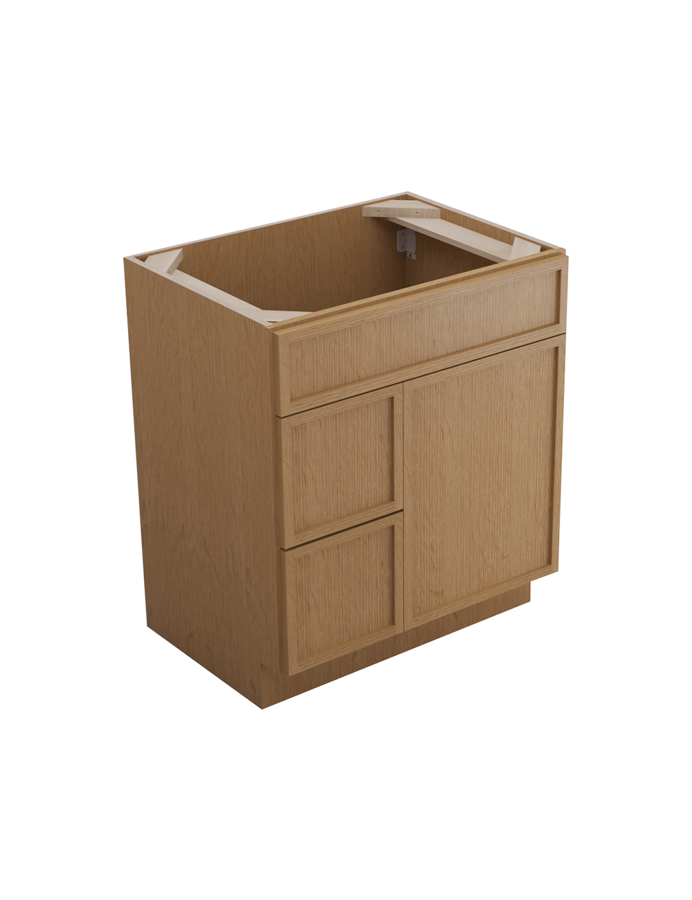 Petit Oak Shaker S3021dl Drawer Vanity Closed