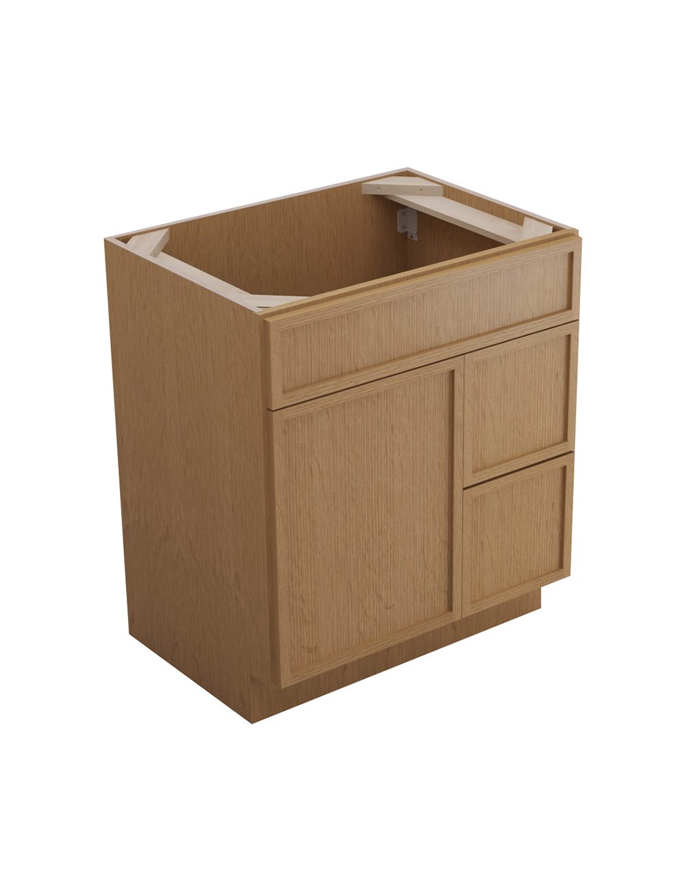Petit Oak Shaker S3021dr Drawer Vanity Closed