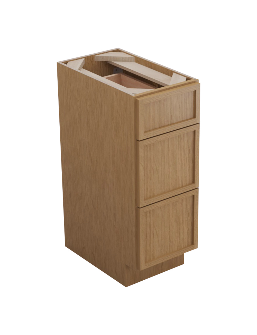 Petit Oak Shaker Svb1221 Drawer Base Vanity Closed