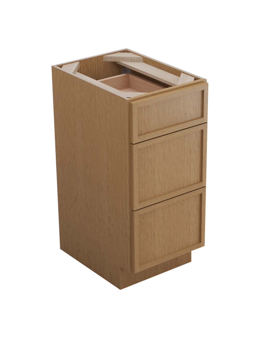 Petit Oak Shaker Svb1521 Drawer Base Vanity Closed