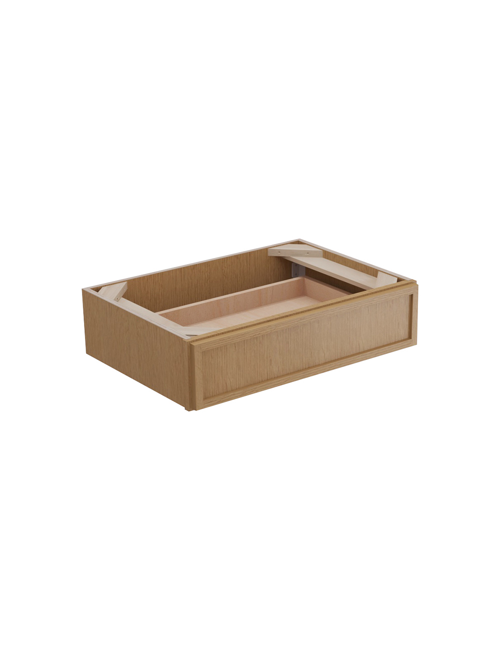 Petit Oak Shaker Svdu3021 Desk Drawer Vanity Closed
