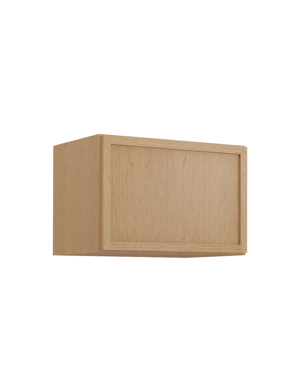 Petit Oak Shaker W1812 Wall Stacker Cabinet Closed