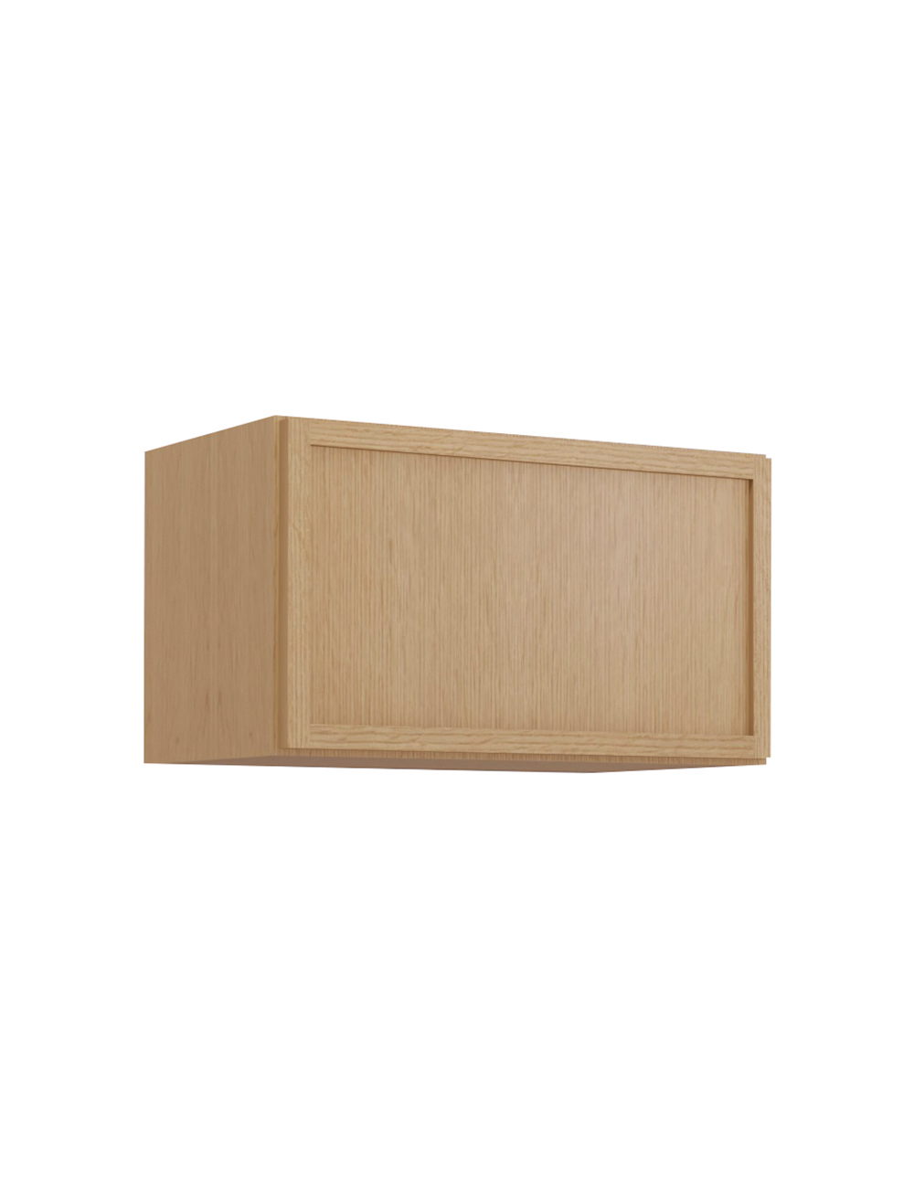 Petit Oak Shaker W2112 Wall Stacker Cabinet Closed