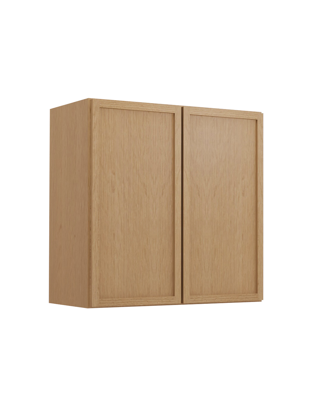 Petit Oak Shaker W2424b Bridge Cabinet Closed