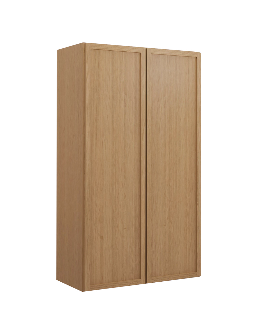 Petit Oak Shaker W2442b Wall Cabinet Closed