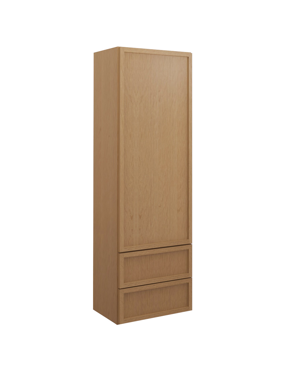 Petit Oak Shaker W2d1854 Drawer Wall Cabinet Closed