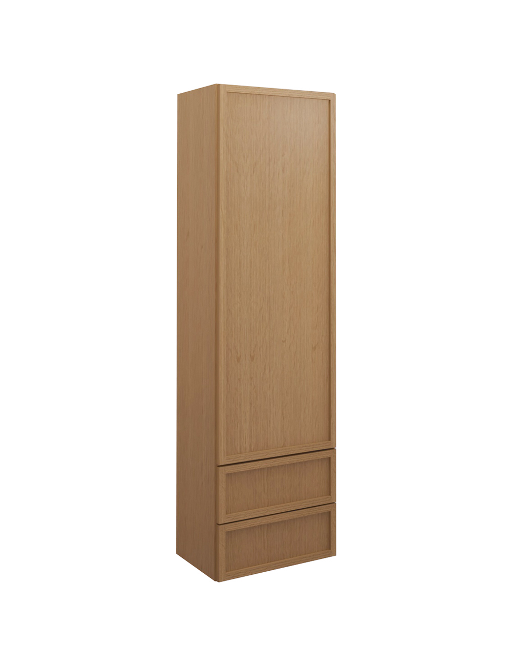 Petit Oak Shaker W2d1860 Drawer Wall Cabinet Closed