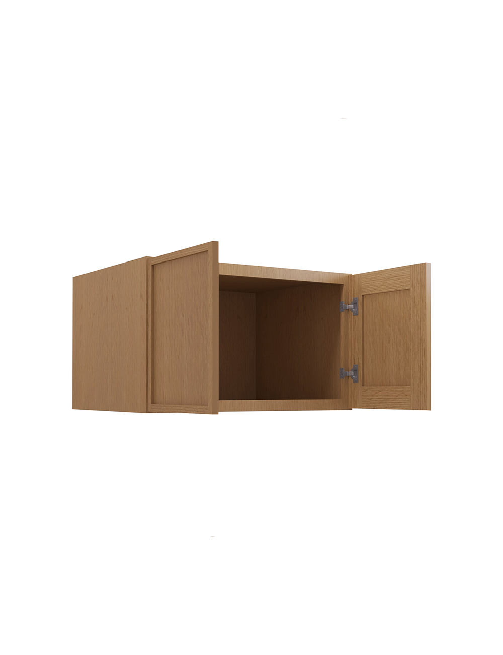 PH-W301824B: Petit Oak Shaker 30″ Refrigerator Wall Cabinet 24″ deep