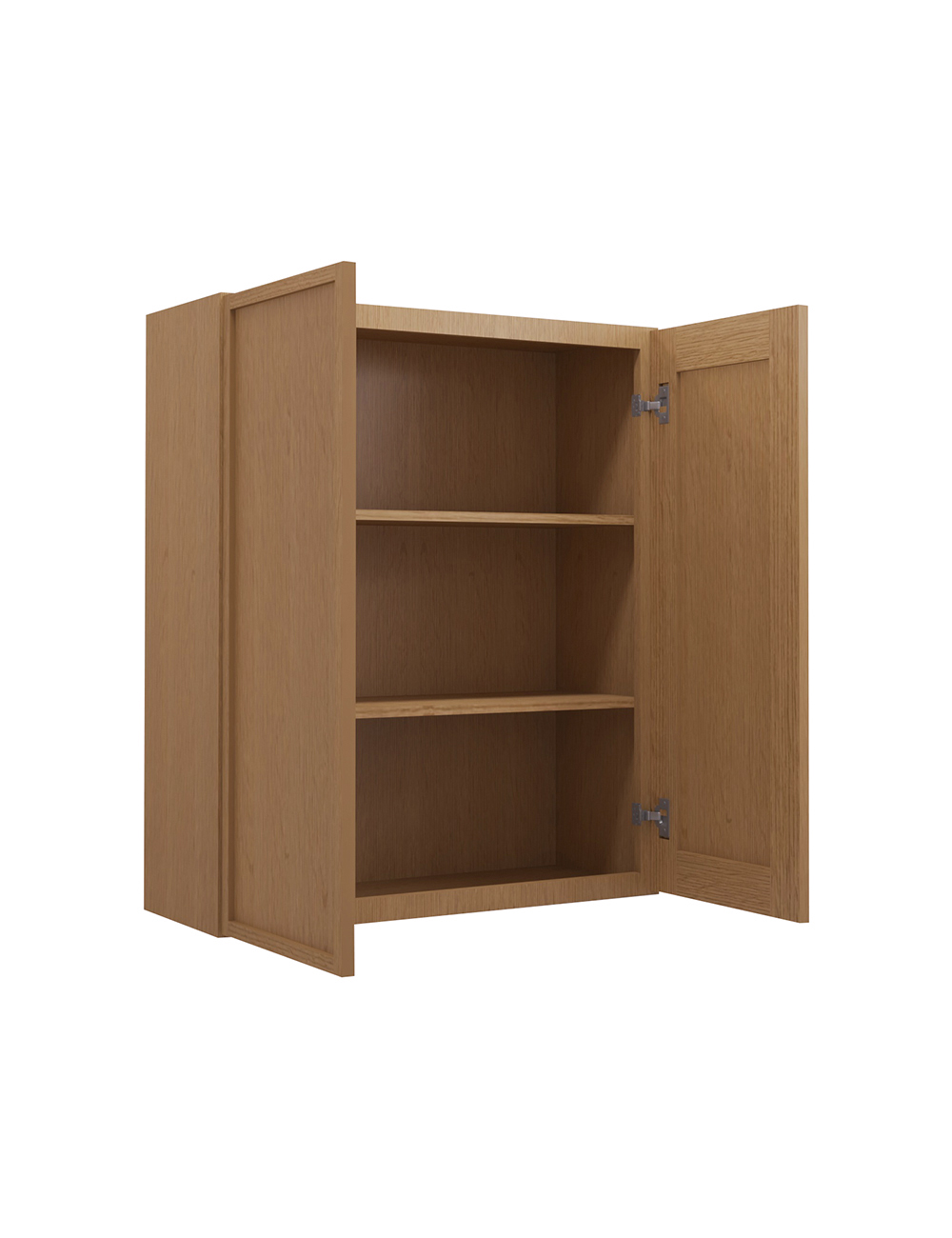 PH-W3036B: Petit Oak Shaker 30″ Double Door Wall Cabinet