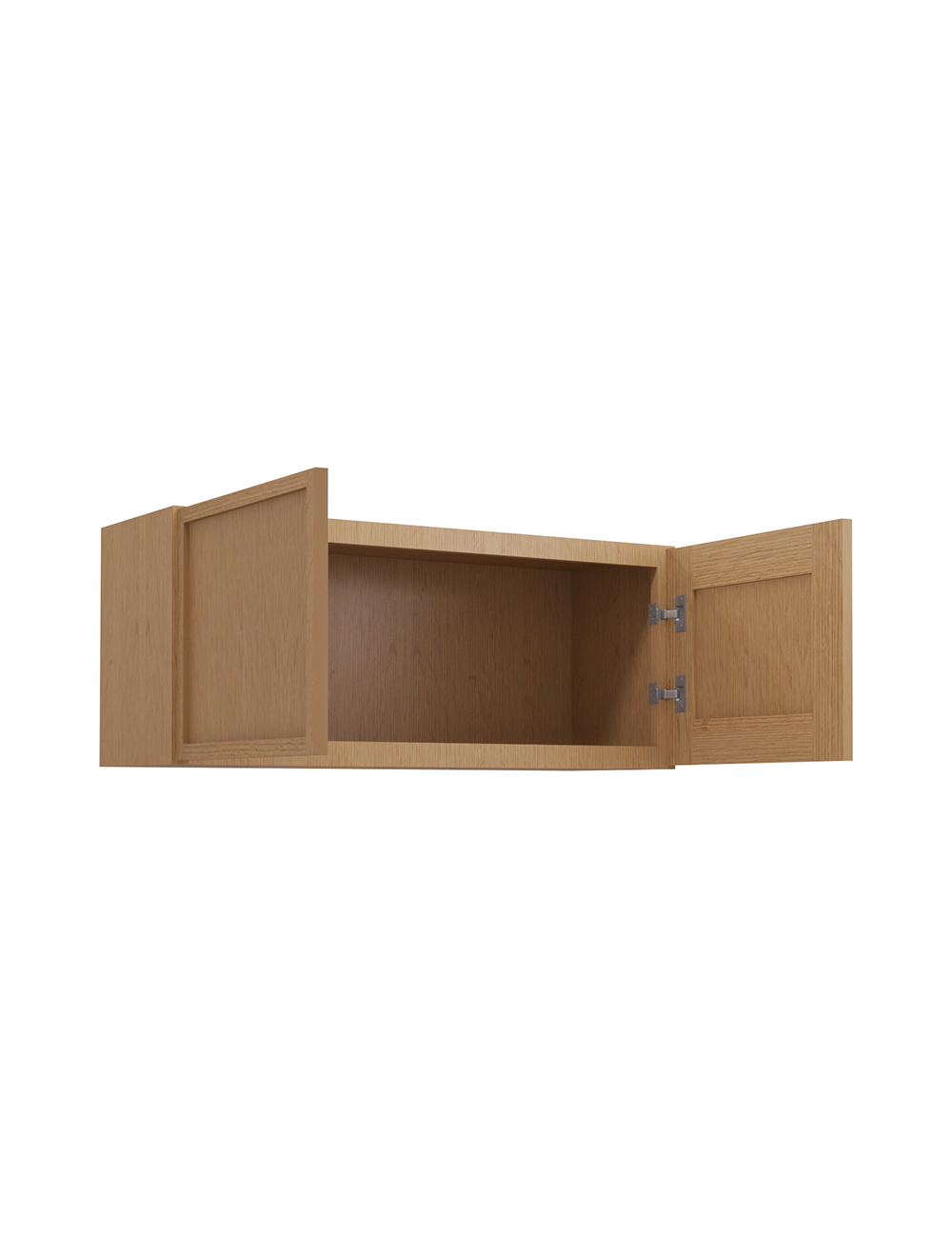 PH-W3615B: Petit Oak Shaker 36″ Double Door Bridge Wall Cabinet