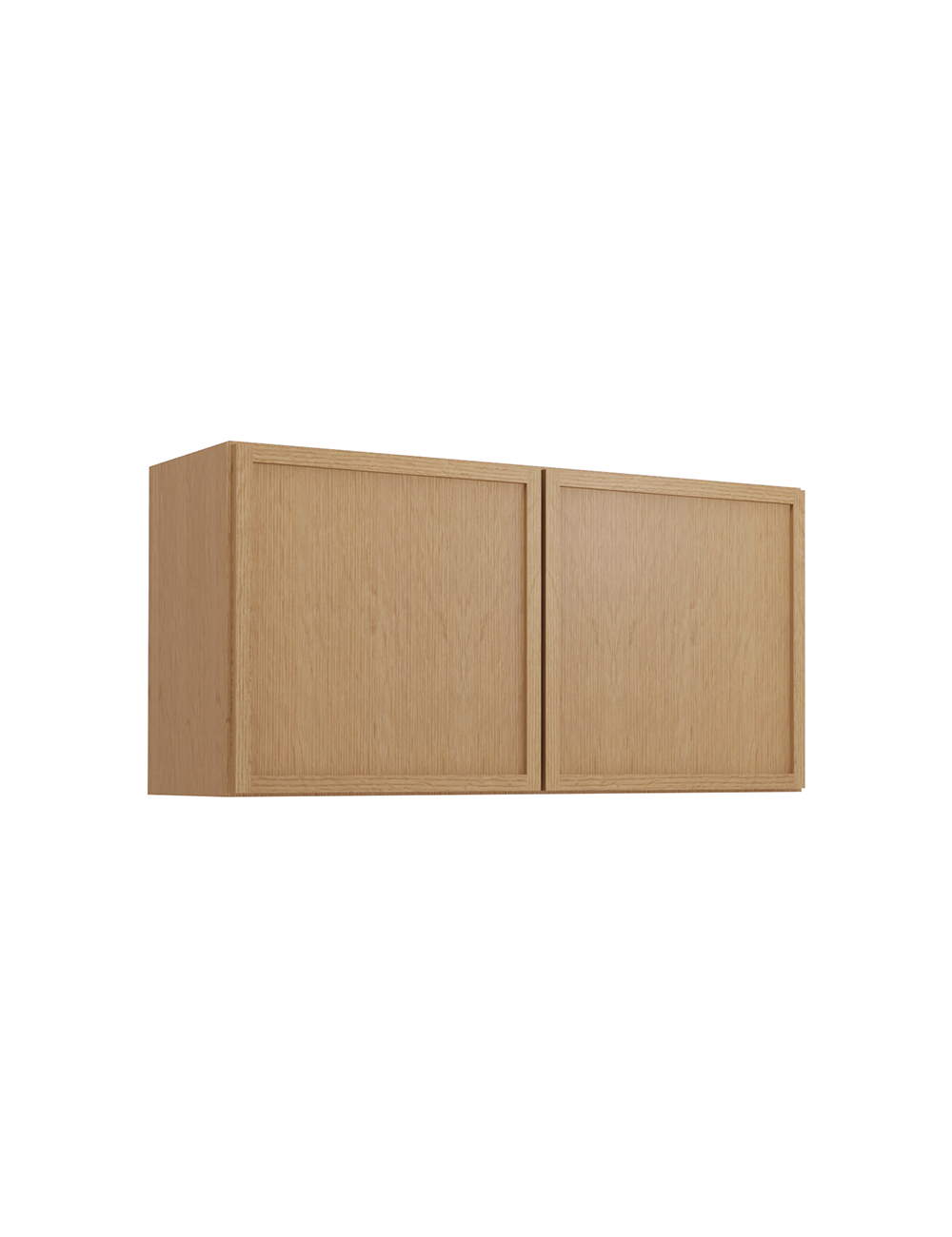 Petit Oak Shaker W3618b Bridge Wall Cabinet Closed