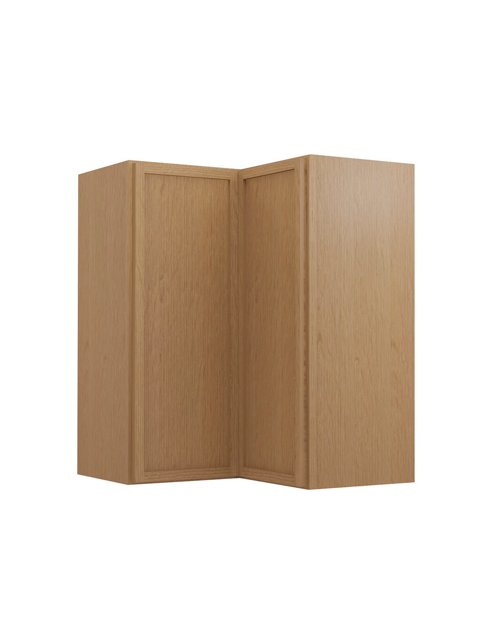 Petit Oak Shaker Wsq2430 Corner Wall Cabinet Closed