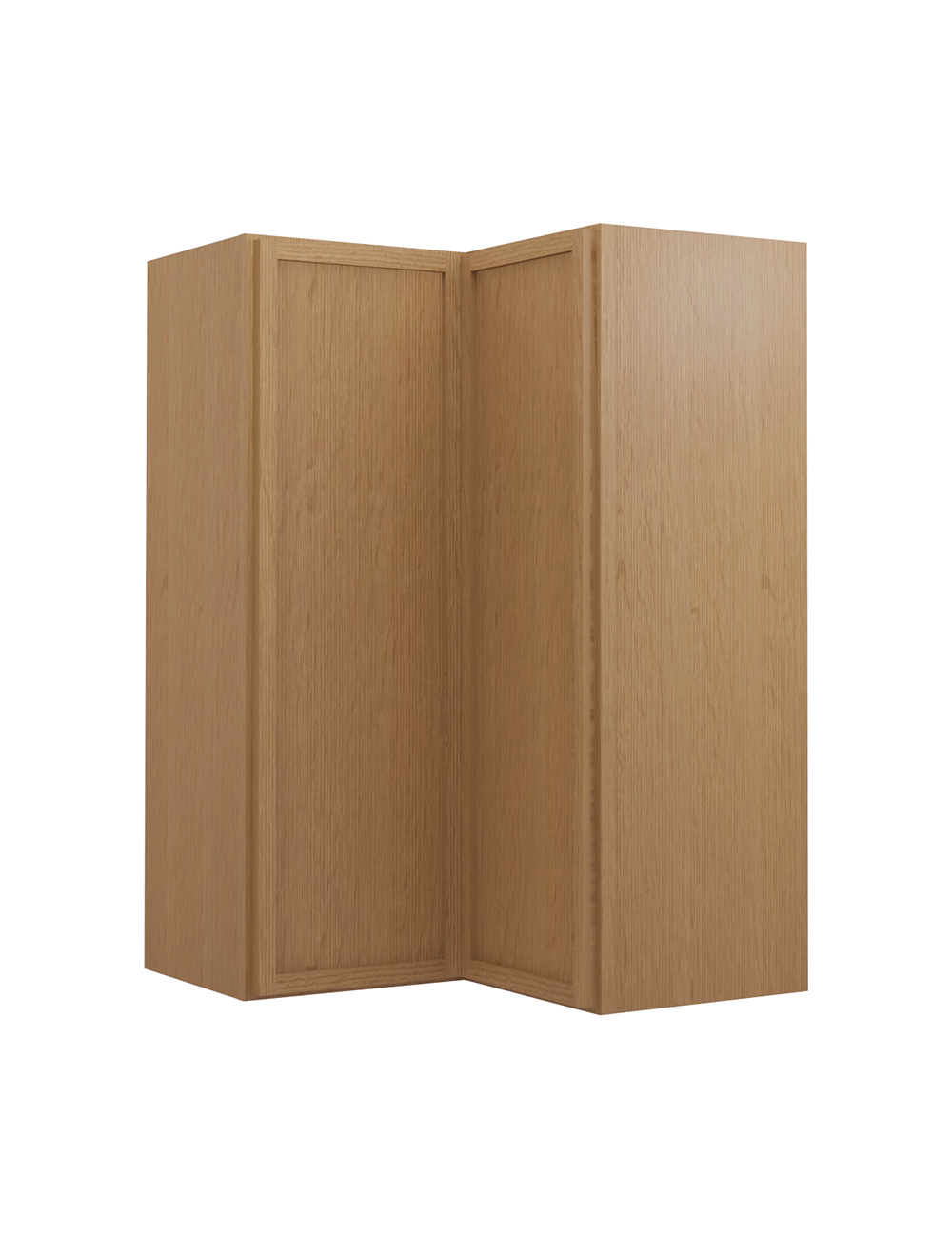 Petit Oak Shaker Wsq2436 Corner Wall Cabinet Closed