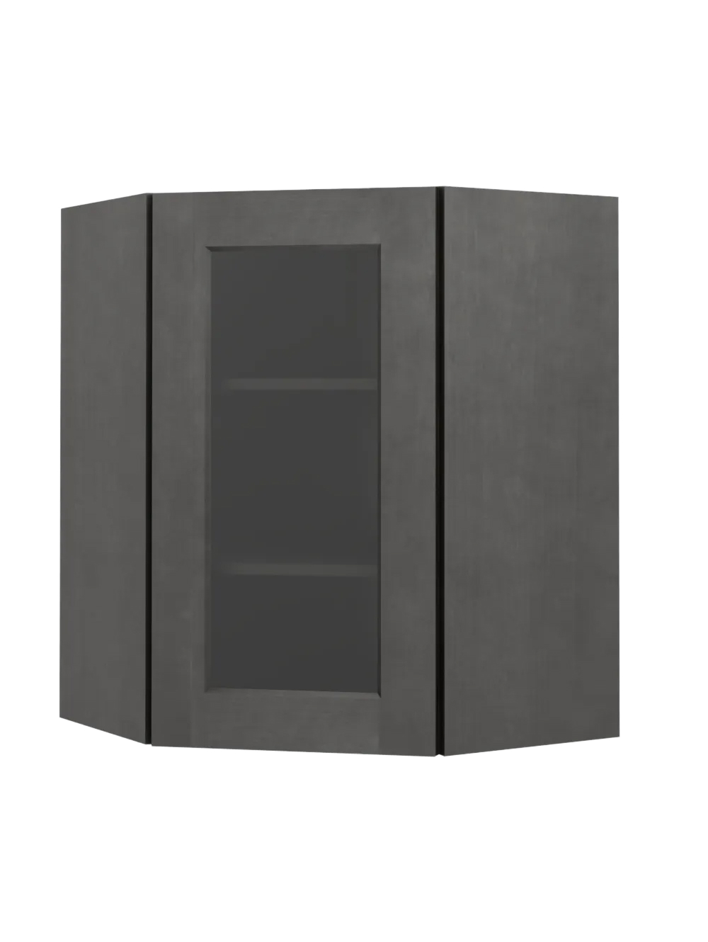 Shaker Cinder Dcw2430gd Diagonal Glass Door Wall Closed
