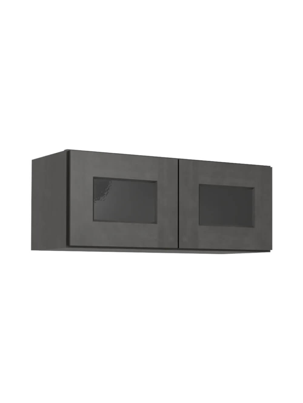 Shaker Cinder W3012gd Glass Door Wall Stacker Closed