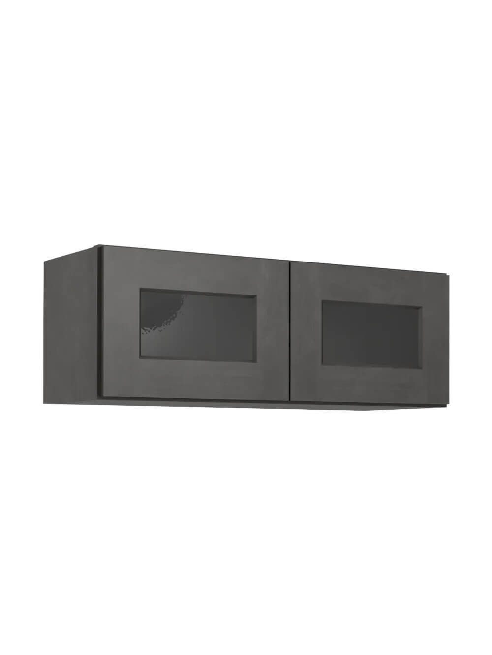 Shaker Cinder W3312gd Glass Door Wall Stacker Closed