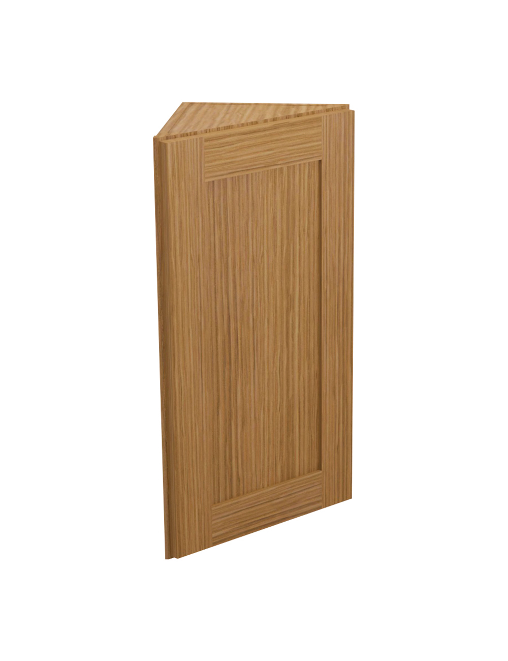 Woodland Brown Shaker Aw30 Angled Wall End Cabinet Closed