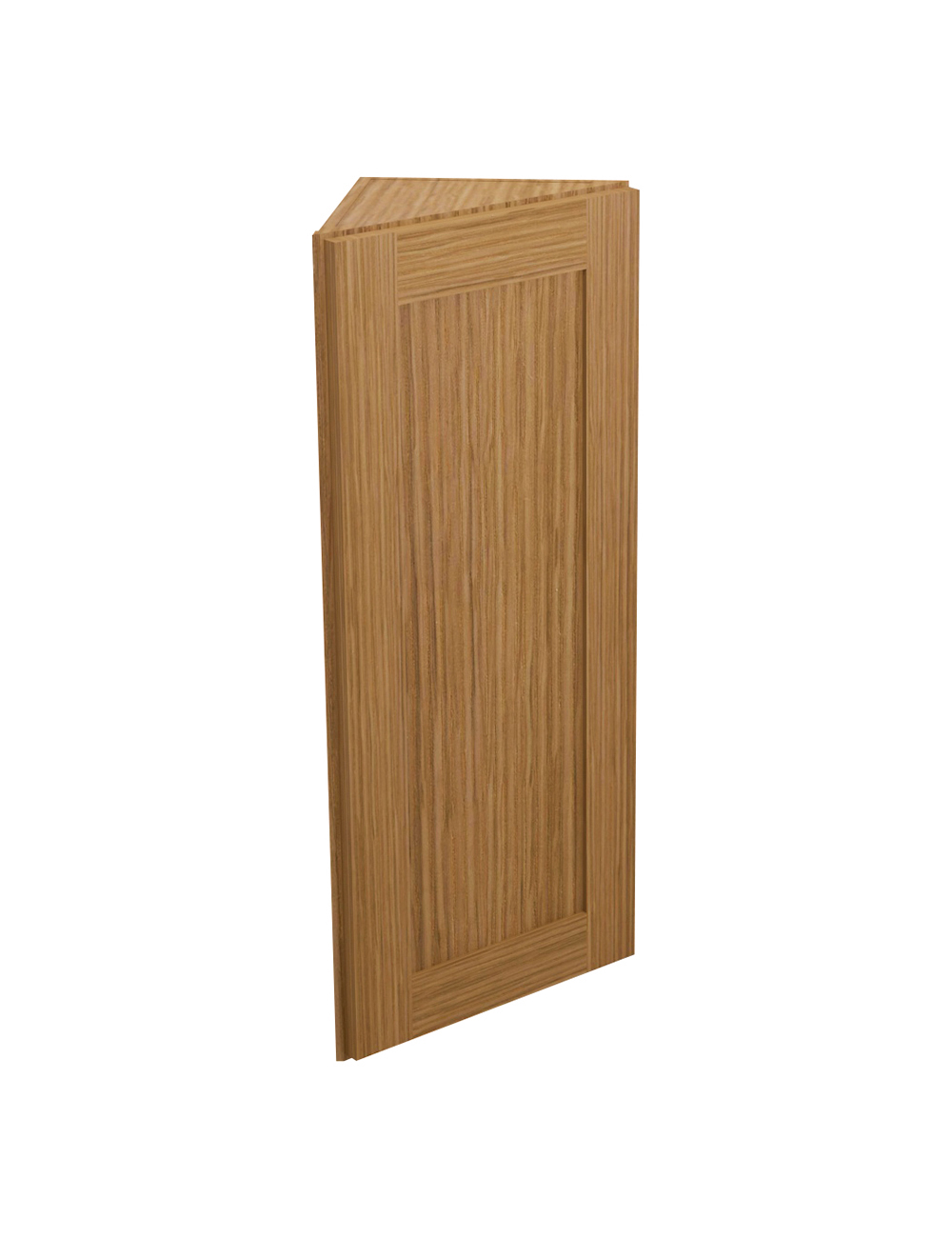 Woodland Brown Shaker Aw36 Angled Wall End Cabinet Closed