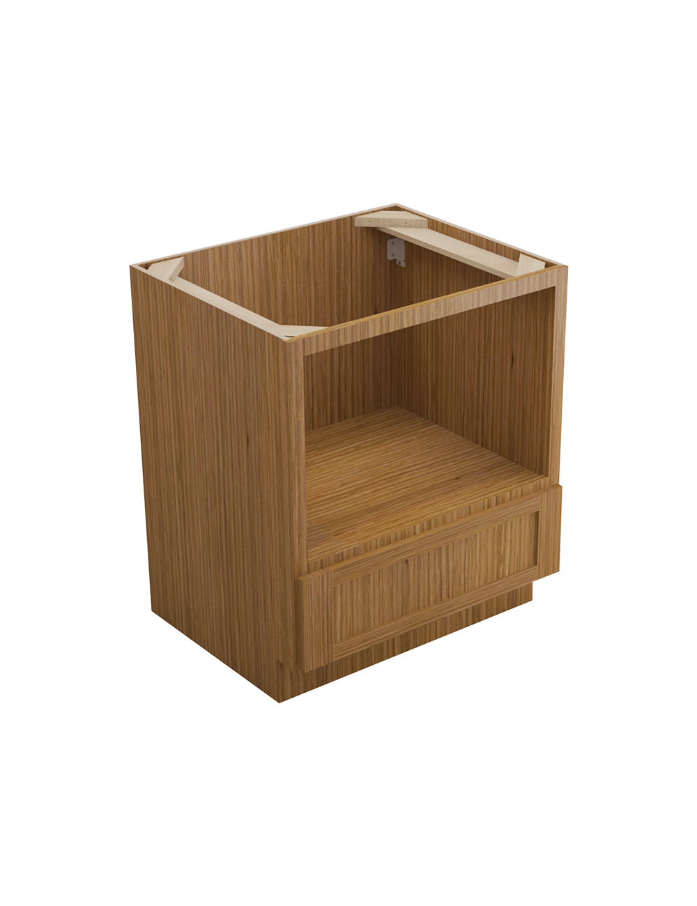 Woodland Brown Shaker B30mw Microwave Base Cabinet Closed