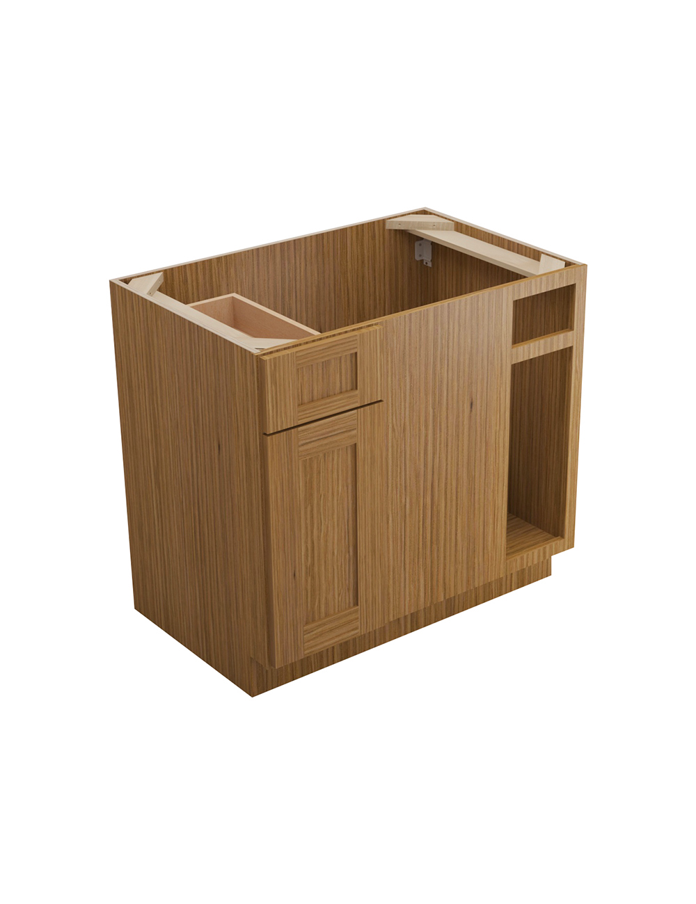Woodland Brown Shaker Bblc3942 Blind Corner Base Closed