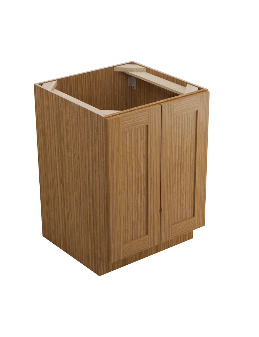 Woodland Brown Shaker Fb24 Full Height Base Closed