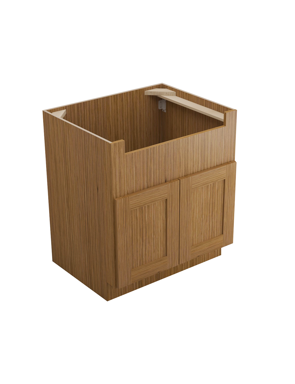 Woodland Brown Shaker Fsb30b Farm Sink Base Closed