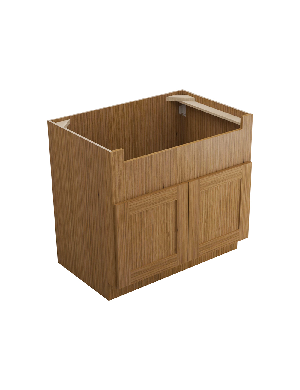 Woodland Brown Shaker Fsb36b Farm Sink Base Closed
