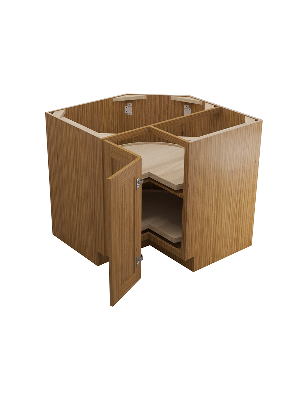 AR-LS3612: Woodland Brown Shaker 36″ Lazy Susan Base Cabinet