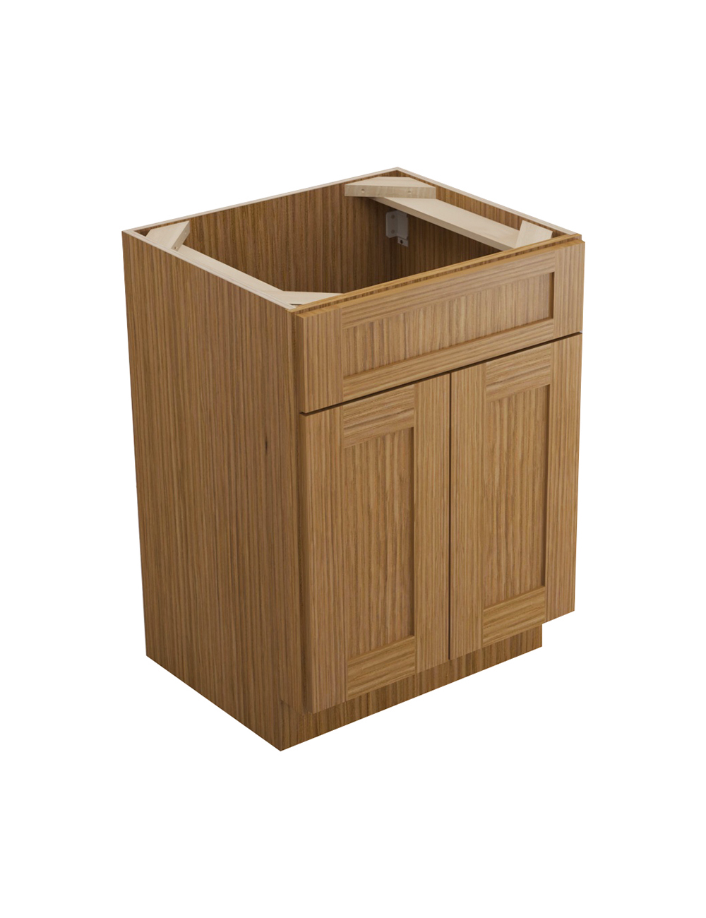 Woodland Brown Shaker S2421b Sink Base Vanity Closed