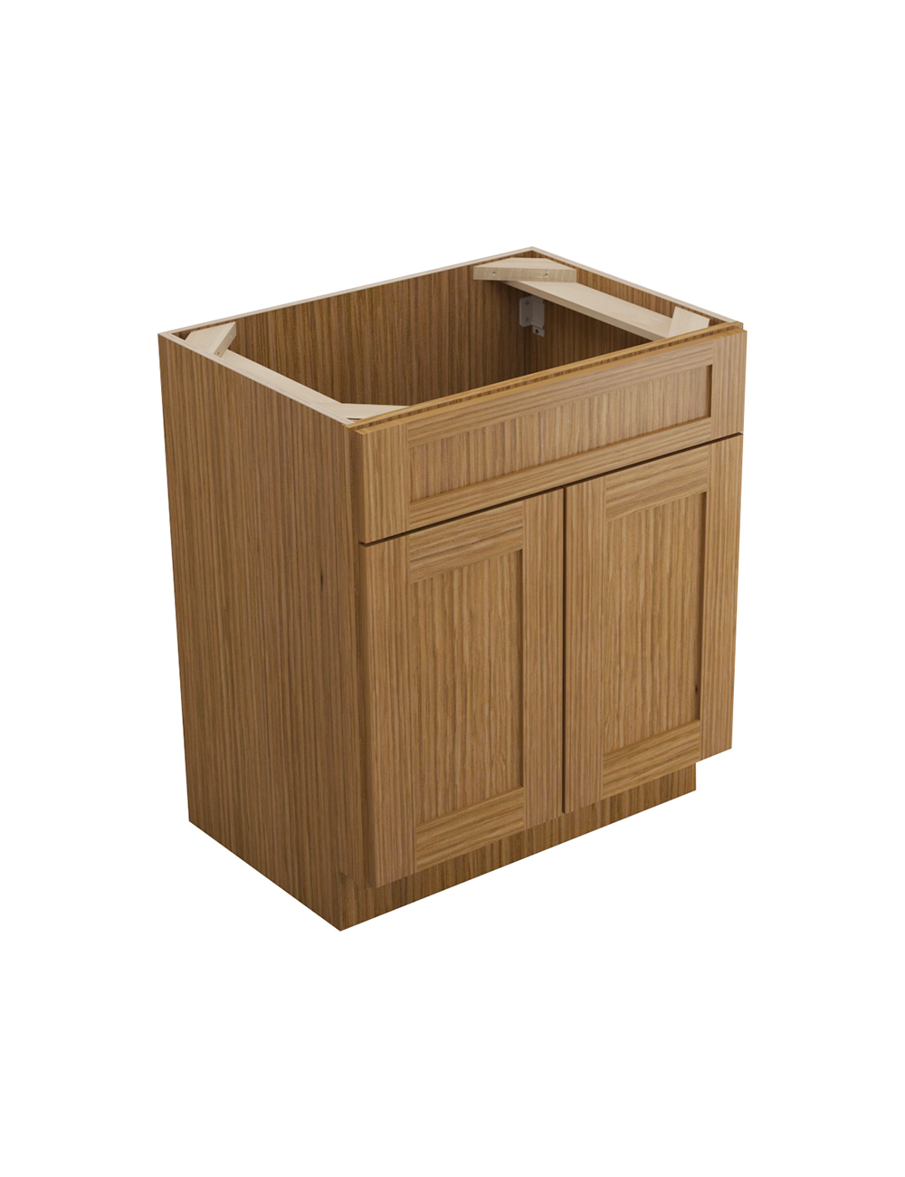 Woodland Brown Shaker S3021b Sink Base Vanity Closed