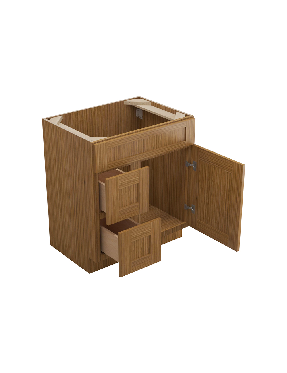 AR-S3021DL-34-1/2″: Woodland Brown Shaker 30″ Left Drawers (2) Vanity