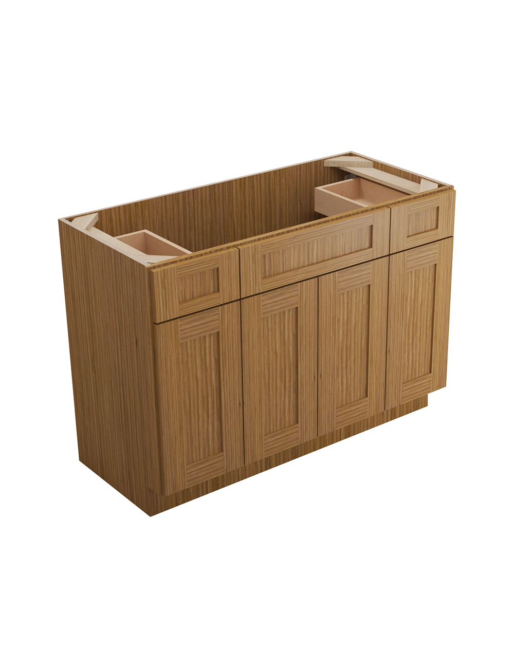 Woodland Brown Shaker S4821b12d Drawer Vanity Closed