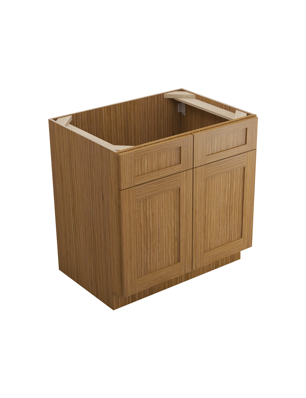 Woodland Brown Shaker Sb33b Sink Base Closed