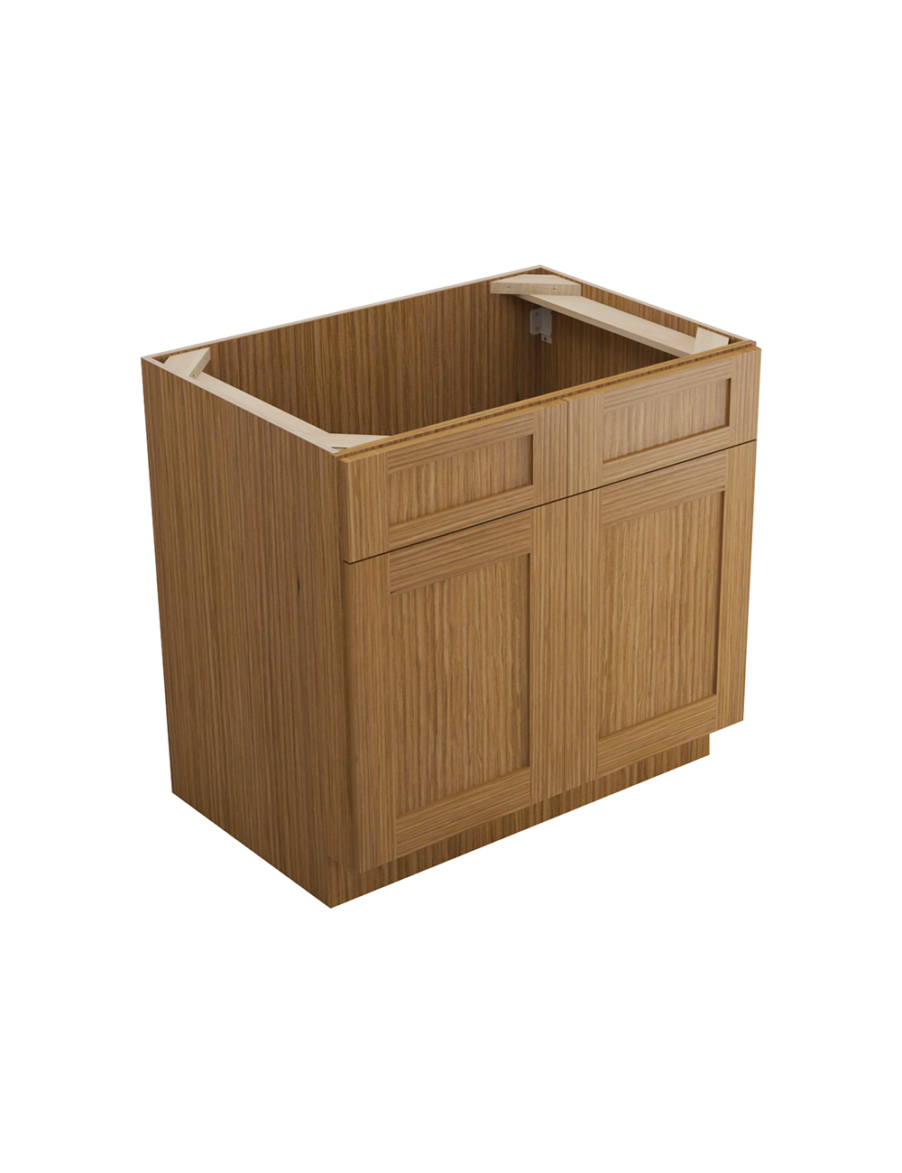 Woodland Brown Shaker Sb36b Sink Base Closed