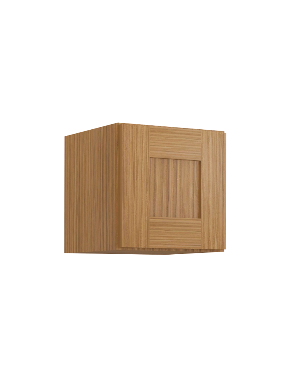 Woodland Brown Shaker W1212 Wall Stacker Cabinet Closed