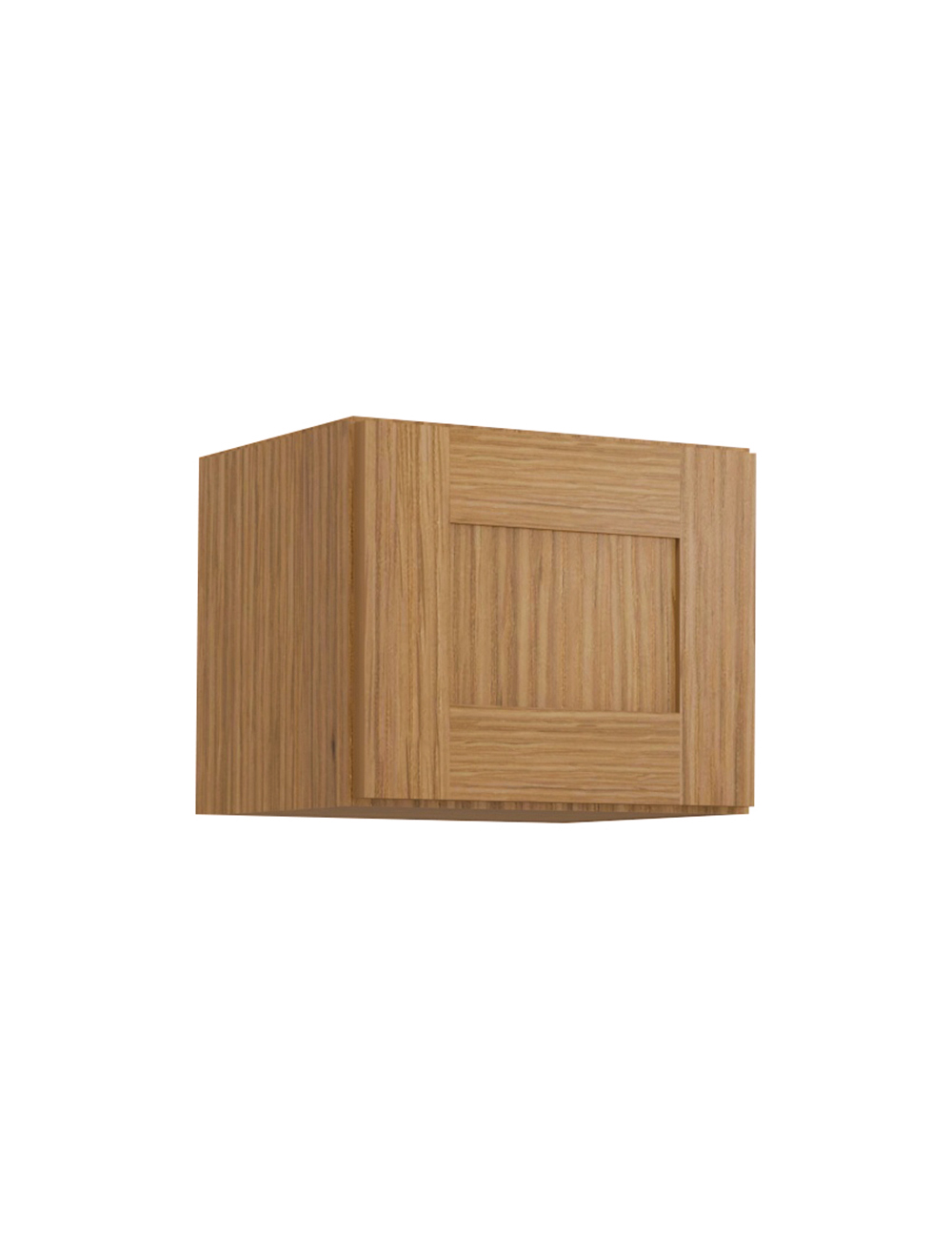 Woodland Brown Shaker W1512 Wall Stacker Cabinet Closed