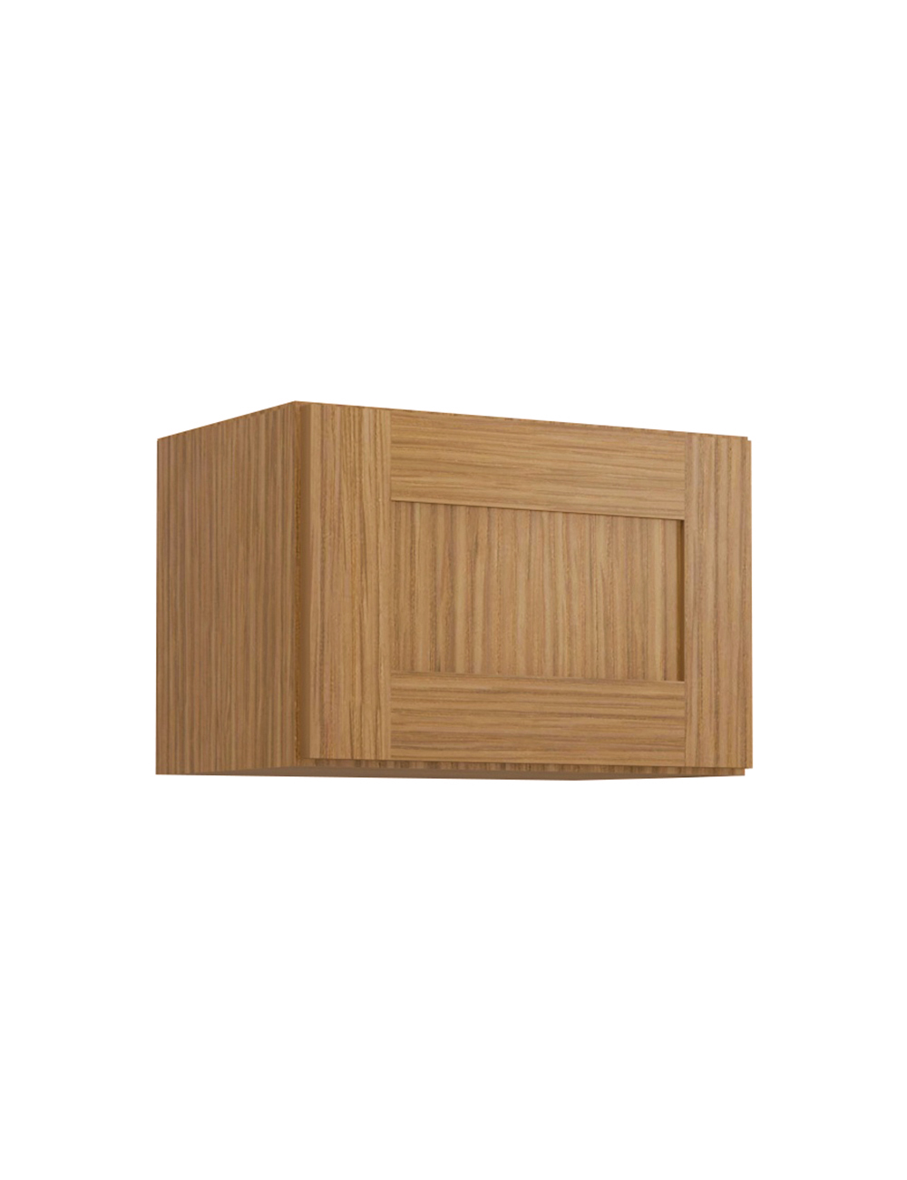Woodland Brown Shaker W1812 Wall Stacker Cabinet Closed