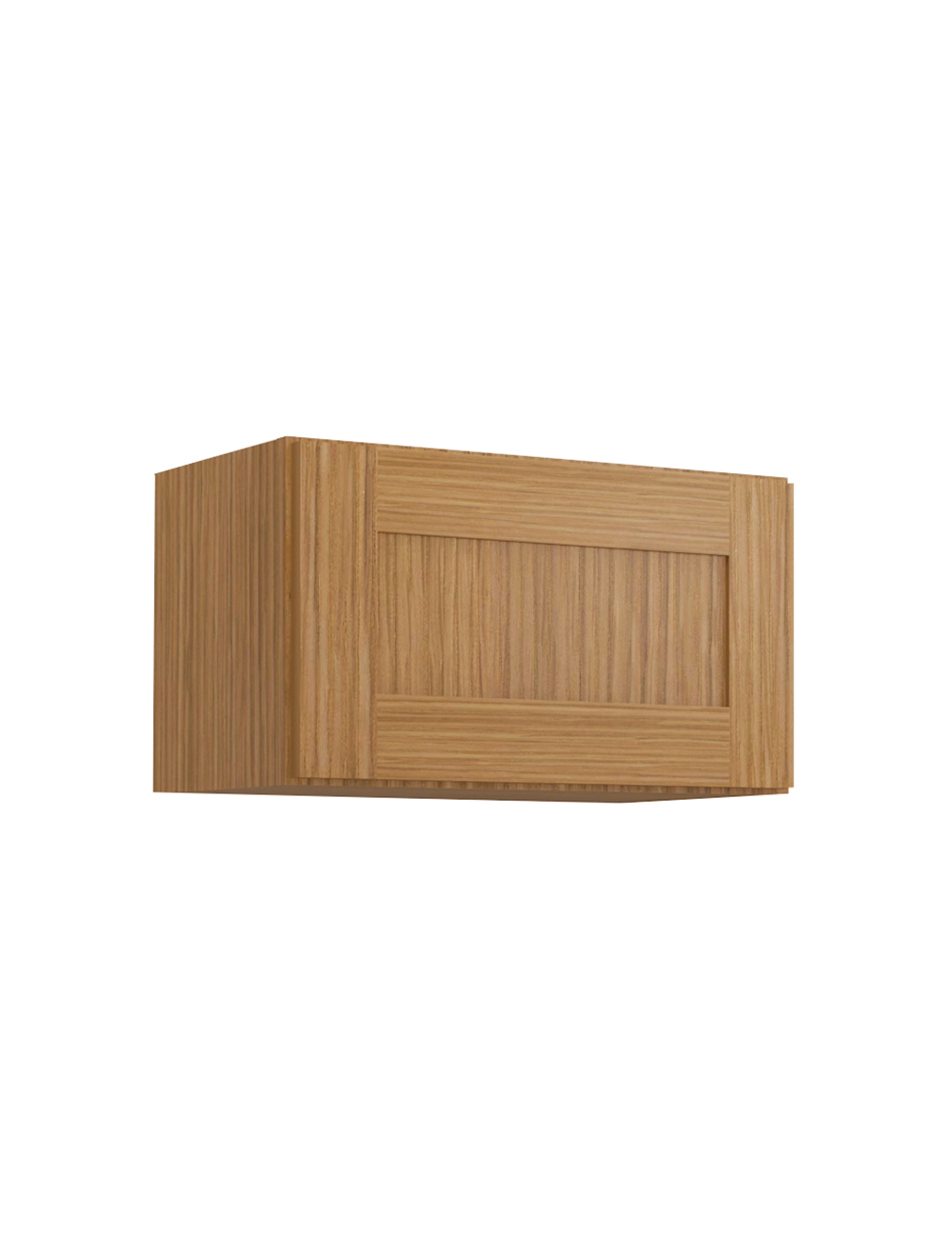 Woodland Brown Shaker W2112 Wall Stacker Cabinet Closed