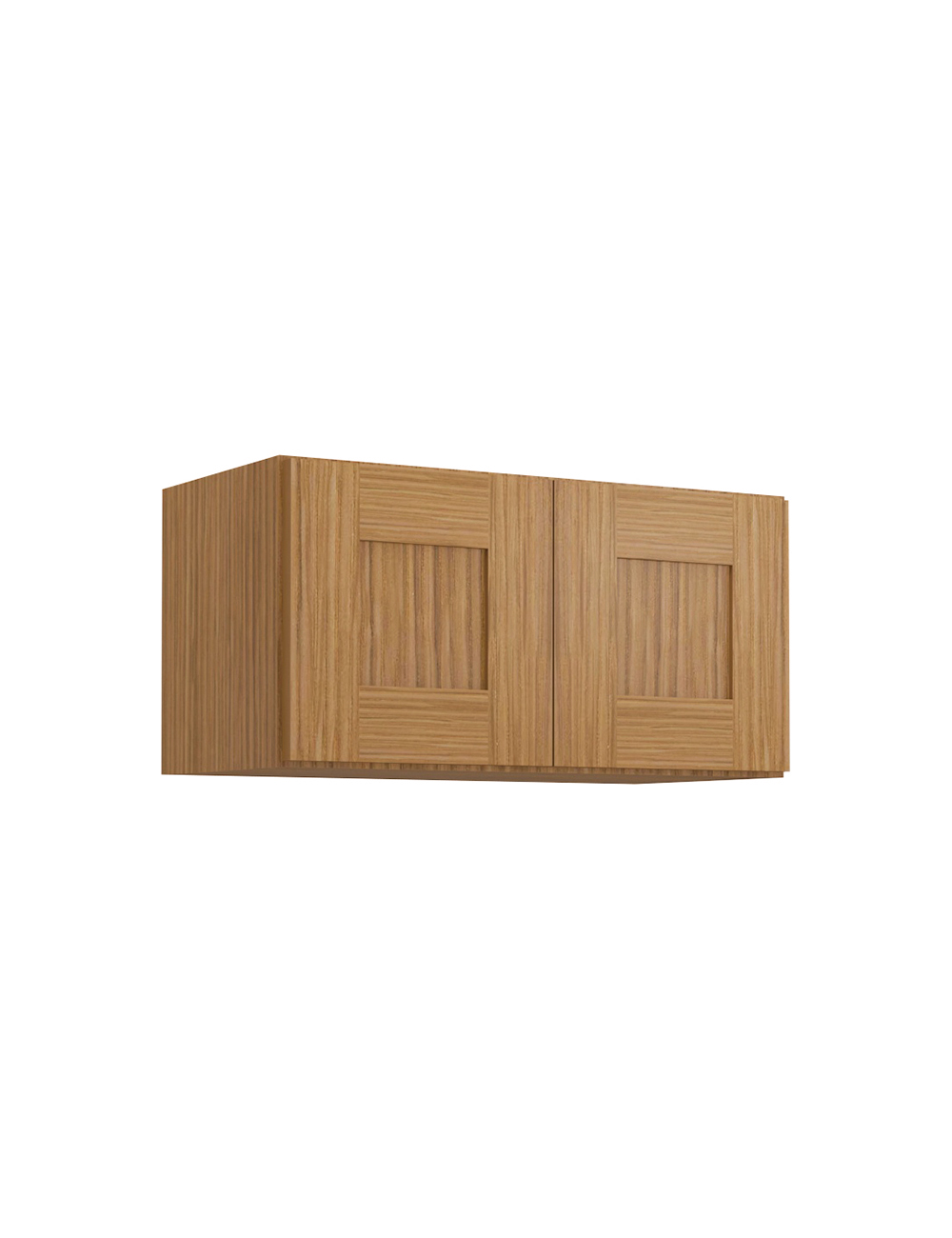 Woodland Brown Shaker W2412b Bridge Wall Cabinet Closed