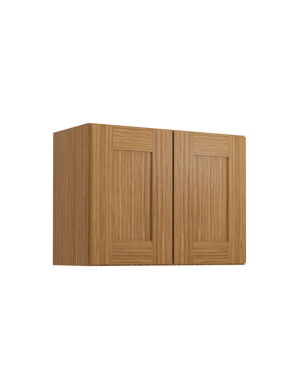 Woodland Brown Shaker W2418b Bridge Wall Cabinet Closed