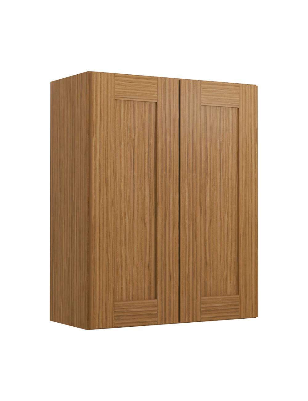 Woodland Brown Shaker W2430b Wall Cabinet Closed