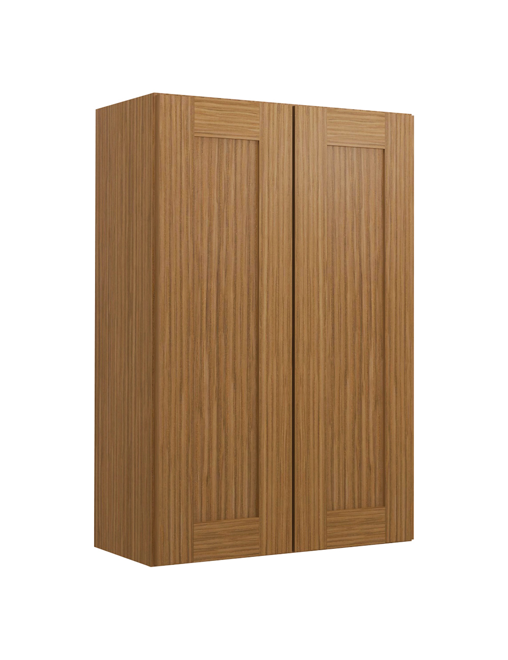 Woodland Brown Shaker W2436b Wall Cabinet Closed