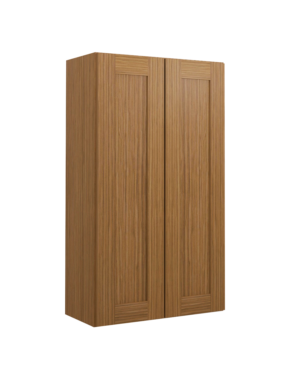 Woodland Brown Shaker W2442b Wall Cabinet Closed