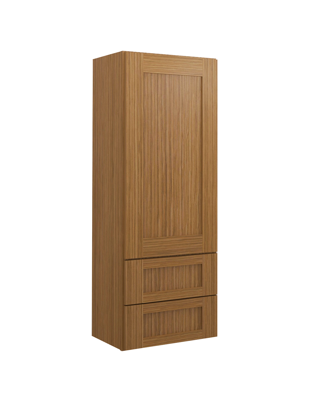 Woodland Brown Shaker W2d1848 Drawer Wall Cabinet Closed